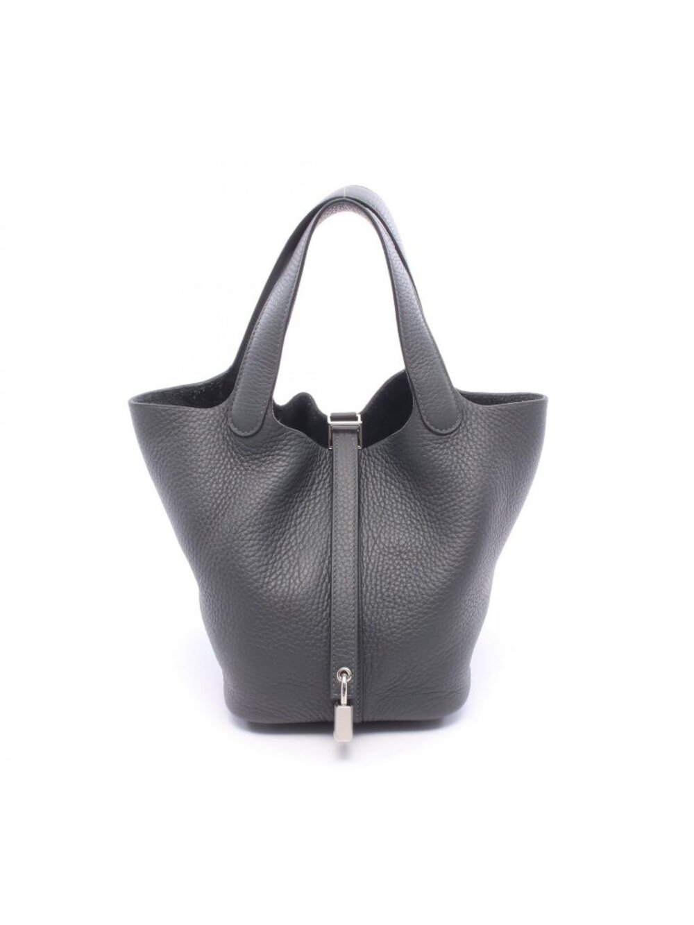 Hermes Handbag Picotin Lock PM Gray Misty Leather